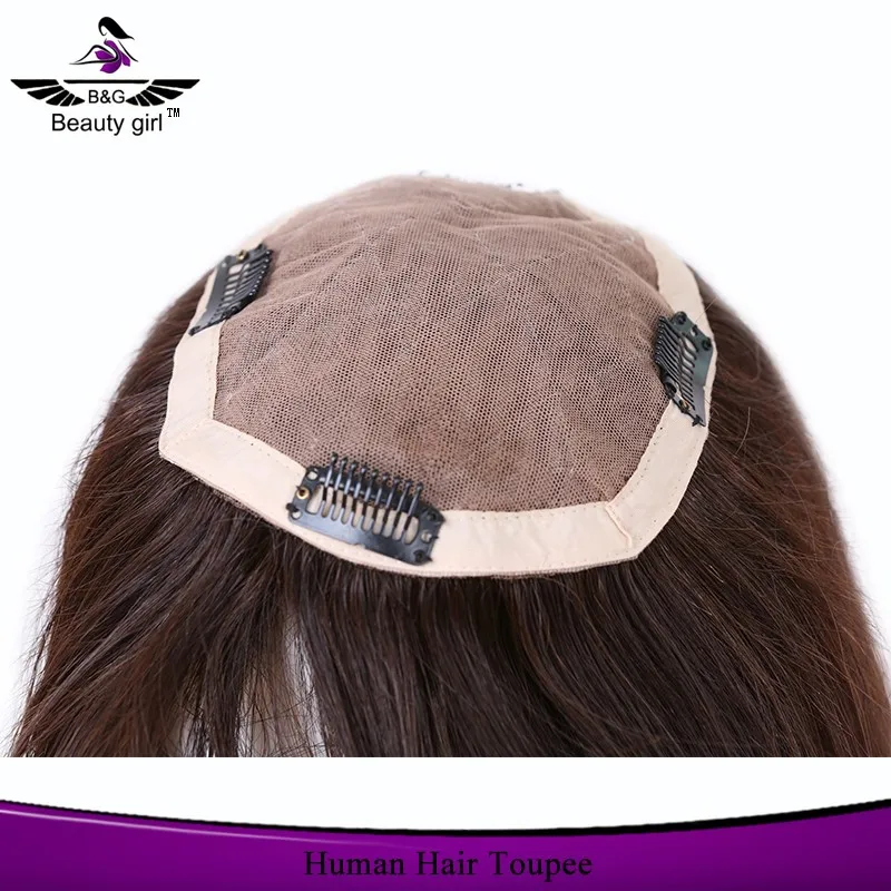 Dark Brown Hair Color Highlights Chinese Hair Toupee Super Thin