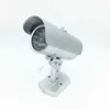 Fake Dummy CCTV Security Camera Flashing LED Indoor Outdoor (White)