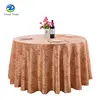 Hotel use polyester wedding table cover round for banquet