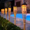 LED white plastic flashlamp &Modelled metal surface color plastic lamppost tili torch solar lawn stake light