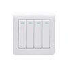 FIKO Office hotel wall type 86 PC white 4 gang 2 way four - digit 16A power button light double control switch with luminous