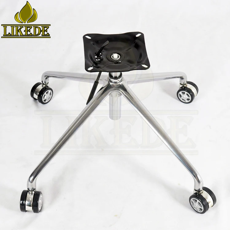 Four-Star Swivel Chair Base Newest Height Adjustable Chrome Sofa Legs Home Office Workshop Hospital Laundry Versatile Table Use