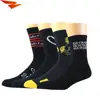 Make your own socks fashion black cotton sport men's socks