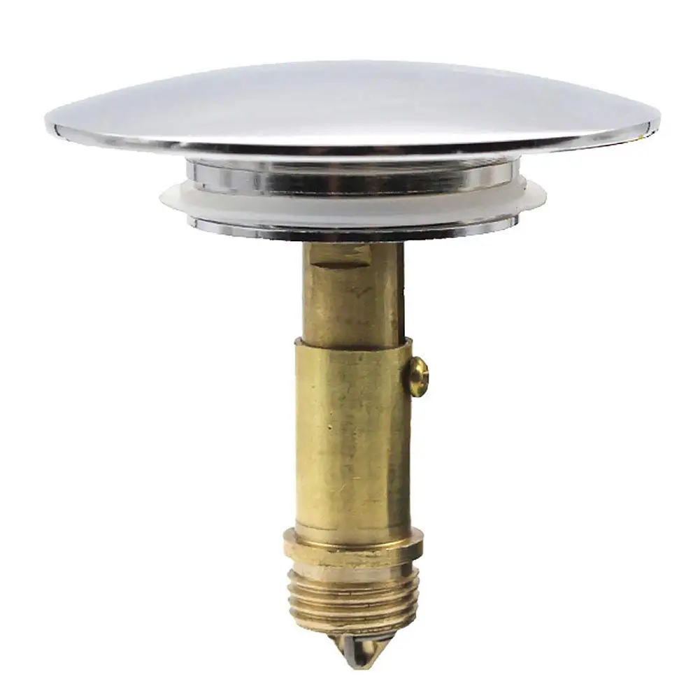 Buy Waste Chrome Slotted Plug Bolt Pop Up Button Push Kitchen Basin