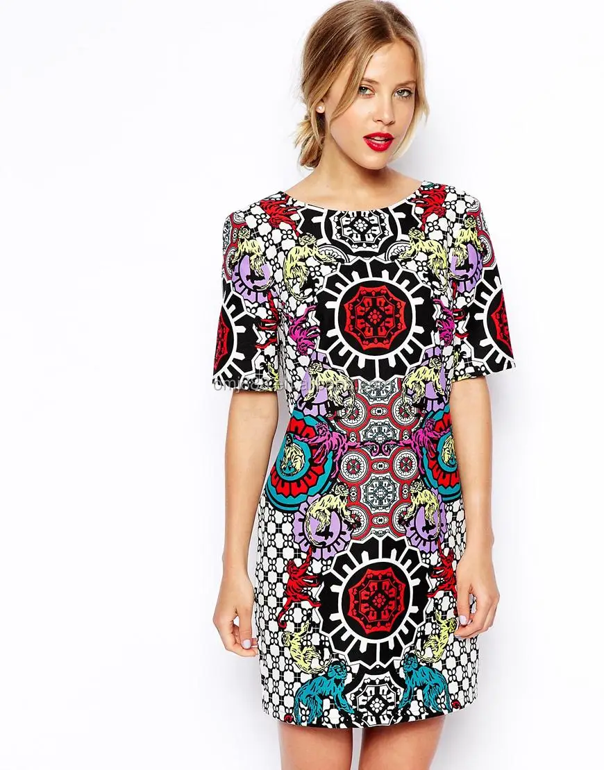 
Monkey Print TShirt Dress 