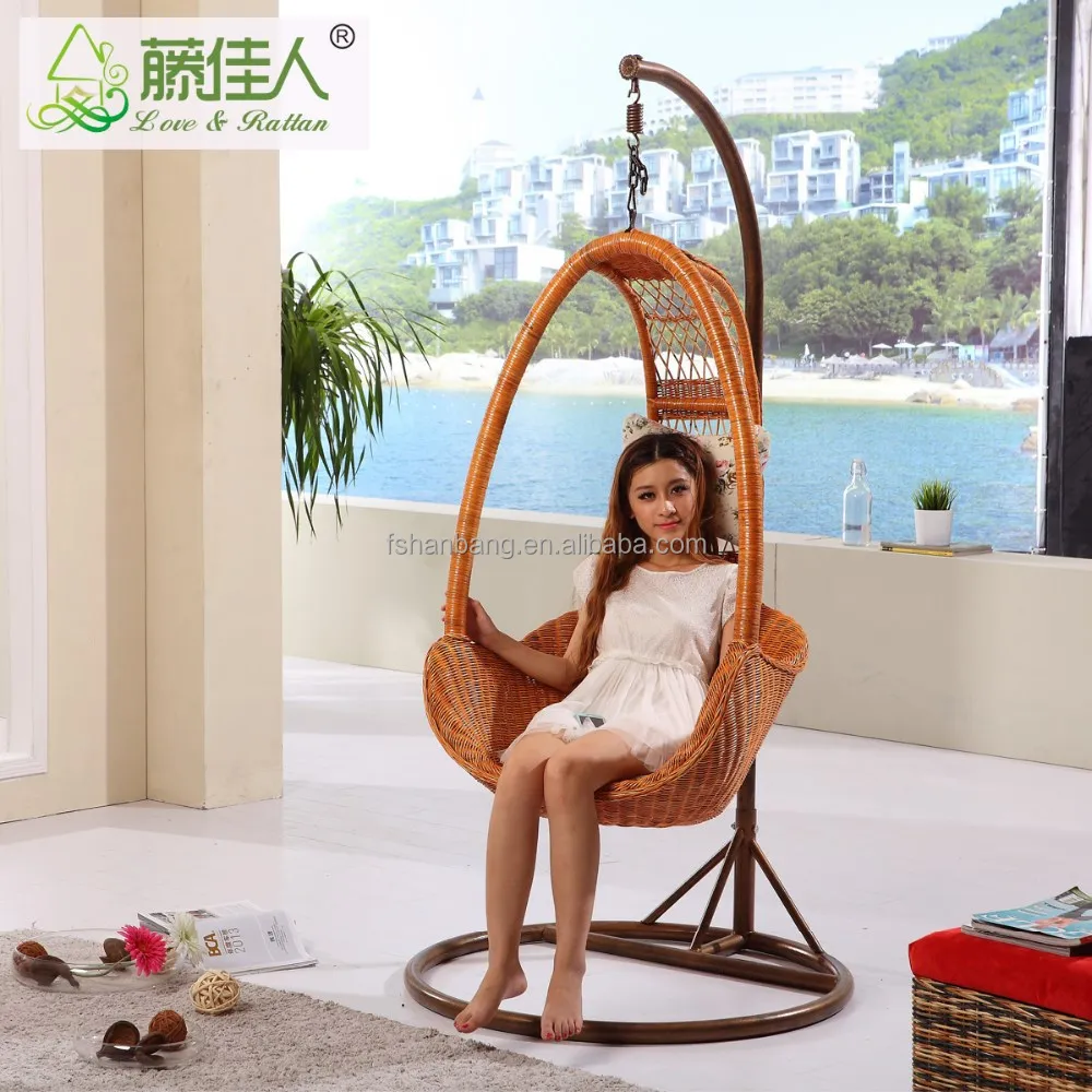 2016 new design rattan wicker hanging cane swing chair for sale view  hanging cane chair love  rattan product details from foshan hanbang  furniture