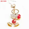 Hot sale fashion alloy crystal snoopy cute dog key chain