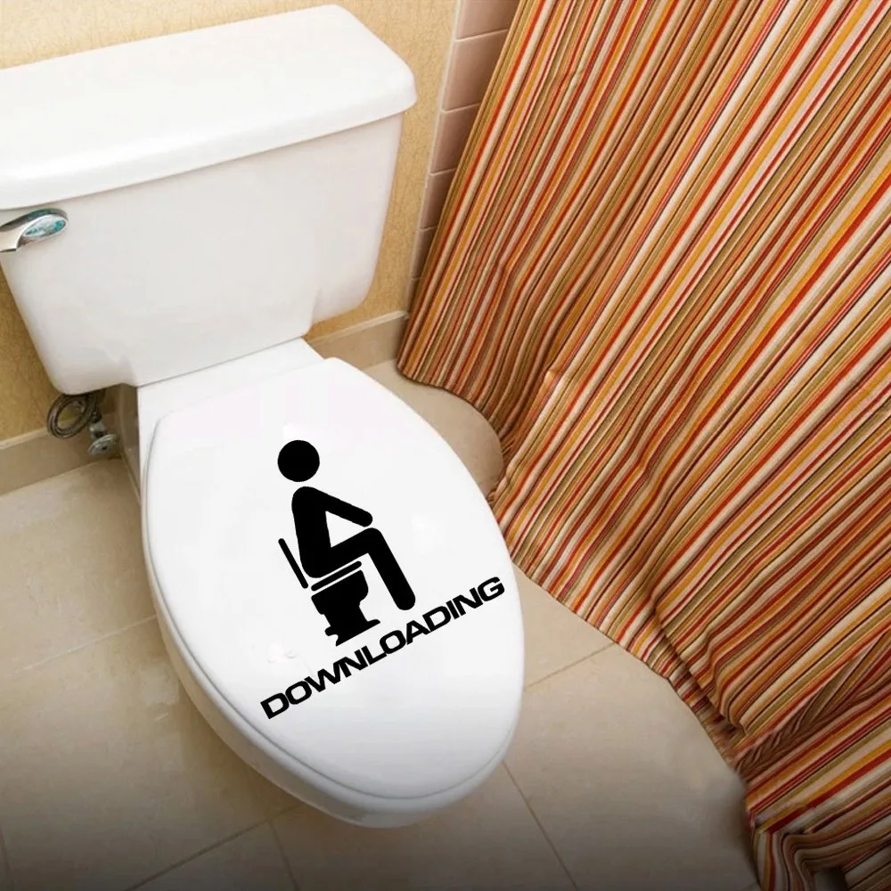 305 Downloading Toliet Sticker Removable Vinyl Quote Bathroom Home ...