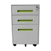 shuangbin narrow edge mobile pedestal Metal 3 drawer hanging document storage file caibnet with wheel