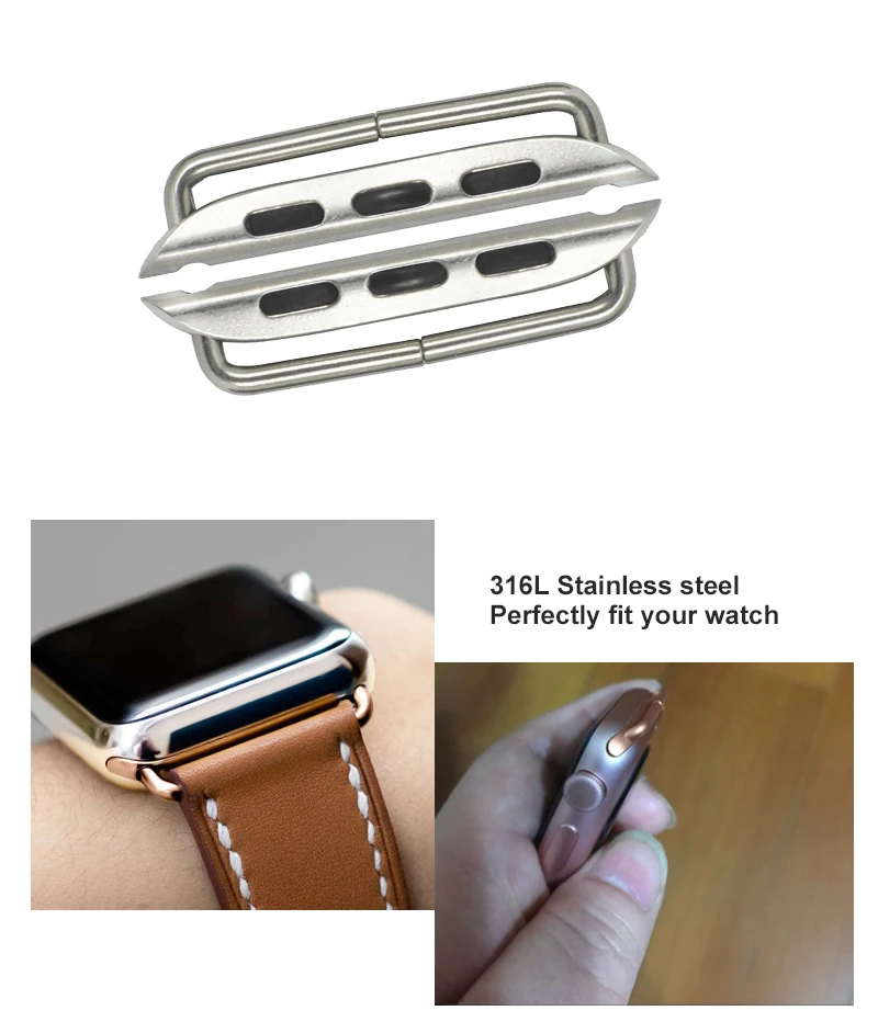 316l Stainless Steel Connector For Apple Watch 4 Connector For Apple