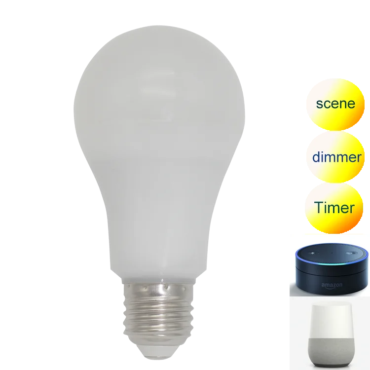 The Newest Arrival 7w smart wifi LED light bulb works with Amazon Alexa for wholesale