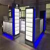 Bespoke mobile shop counters with free floor plan design and 3D rendering drawing
