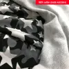China FDA GOTS certificate 100% organic natural printed lycra cotton knitting fabric