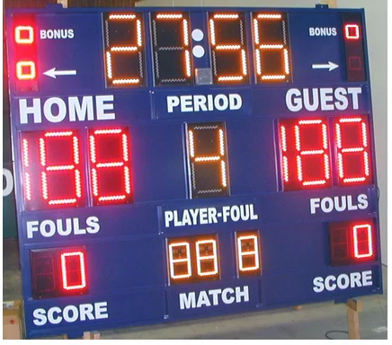 Led 4-sided Basketball Scoreboard - Buy Electronic Basketball ...