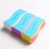 Wave shape 4 sided nail buffer block