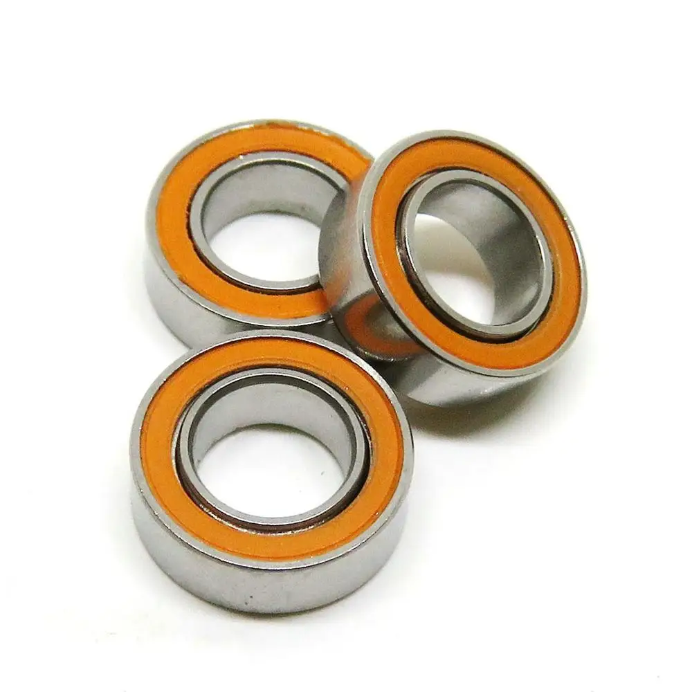 boca bearing abec 7 ceramic orange seal fishing reel bearing 3x10x4 mm Hybrid Bearings The inner and outer rings / retainer are made from stainless steel High Speed ABEC-7 ABEC-9 Hybrid