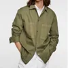 Mens Outwear Shirt with Pockets 2019 Autumn Fashion Jacket