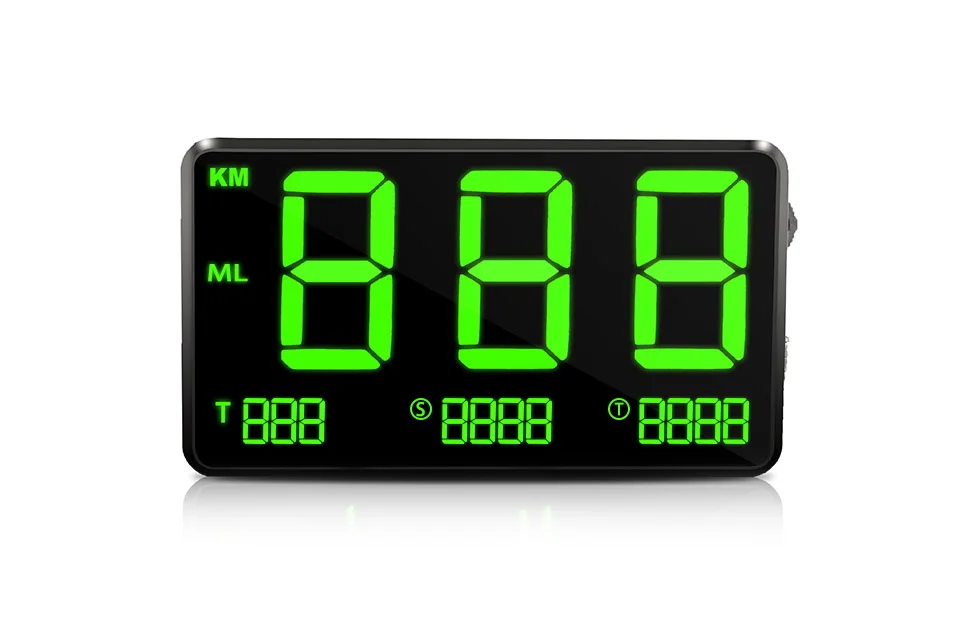 VJOY Hud C80 2.6inch Speedometer Digital Universal Headup Display Gear for Overspeed Alarm System Car Speedometer Projector c80