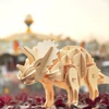 Self Assembly Model D430 Mini Triceratops DIY Wood 3D Puzzle
