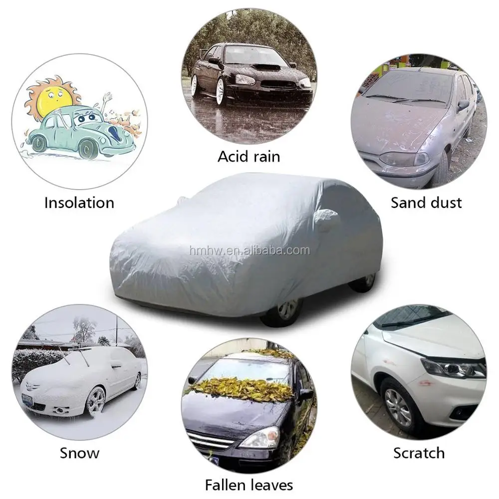 Peva & Pp Cotton Hail Proof Car Cover,Waterproof Protective Cover Car