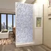 embossed frosted non adhesive static cling sticker window decorative privacy glass film for office door shower room partition