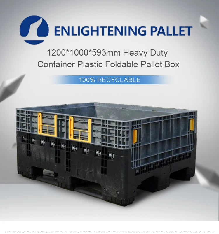 Heavy Duty 47kg Plastic Bulk Pallet Bin With 4000kg Static Load Buy Pallet Bin With 4000kg