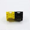 China factory produce 90 degree 1*2 ports colorful modular plug modular connectors joint amp rj45 cat6 modular jack