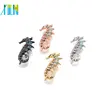 XULIN Best Quality Hippocampal Shape CZ Micro Pave Charm Jewelry Findings Components