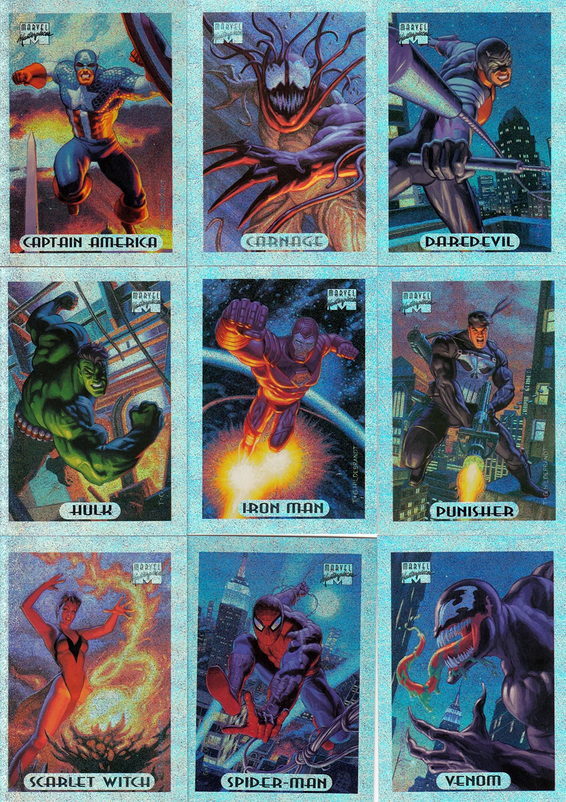 Buy 1994 Fleer Marvel Masterpieces Complete Set Includes 140 Regular