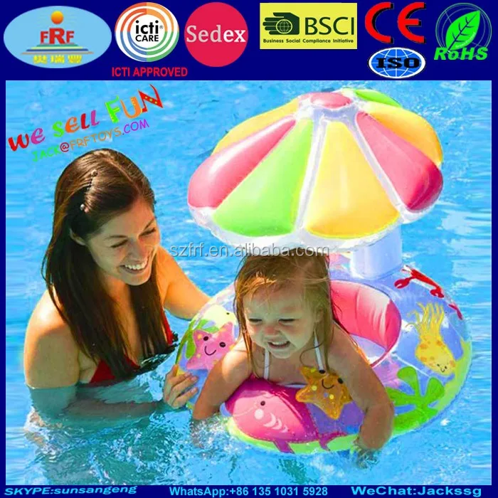 baby pool float with umbrella