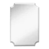 Polished edges different shapes silver doubl coat mirror for wardrobe accessories