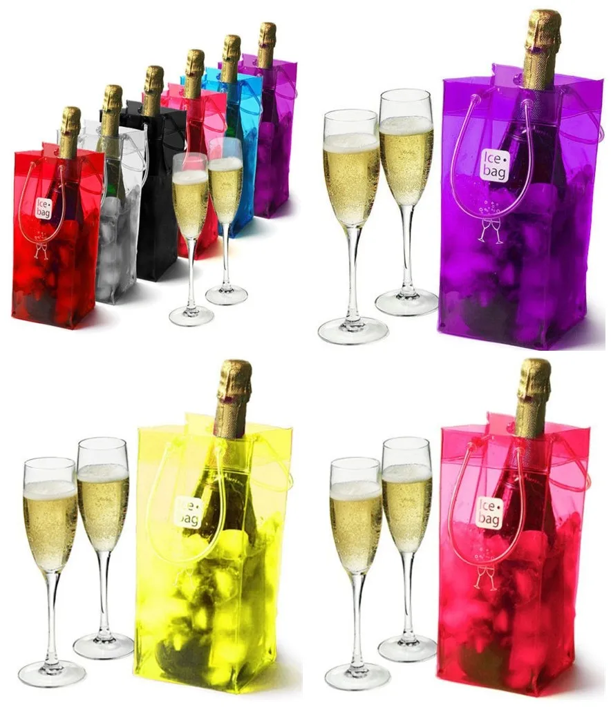 plastic wine ice bags