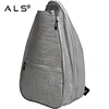 New design function funny silver tennis racket backpack