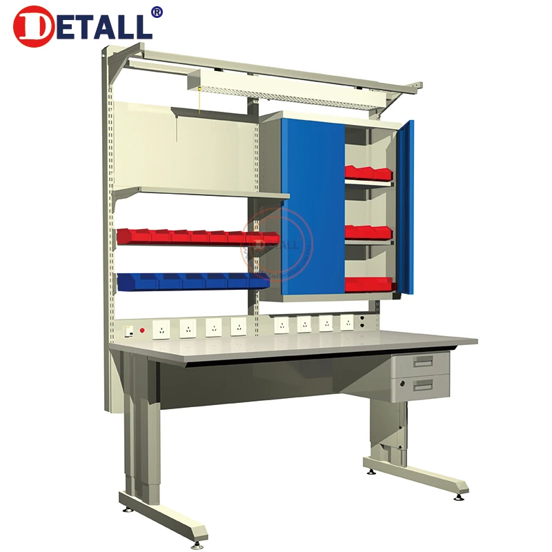 Adjustable Esd Modular Work Bench For Cell Phone Repairing Workshop