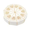 Eid Mubarak wishes laser cut tri angle small cake box