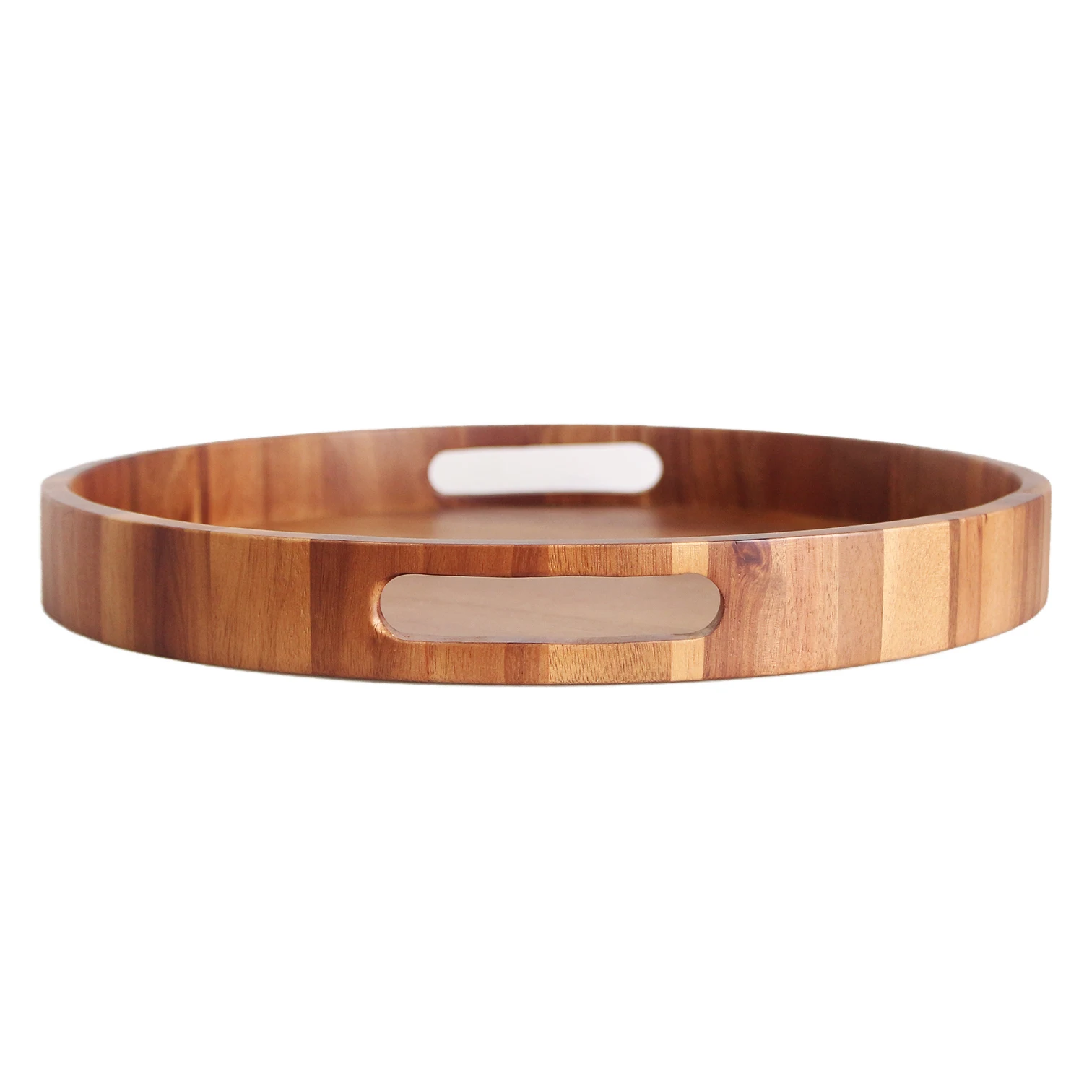 Wholesale Natural Acacia Wood Round Tray With Competitive Price Buy