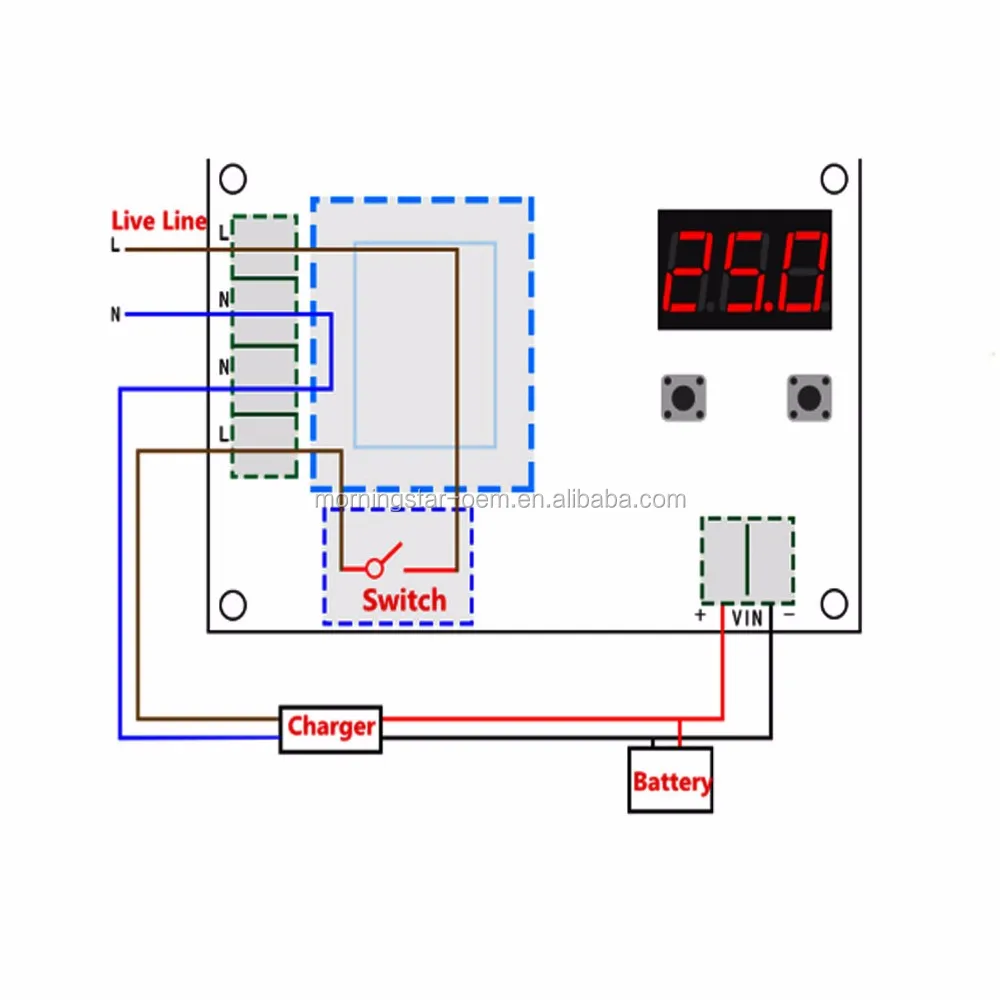 Xh-m602 Digital Control Battery Lithium Battery Charging Control Module ...