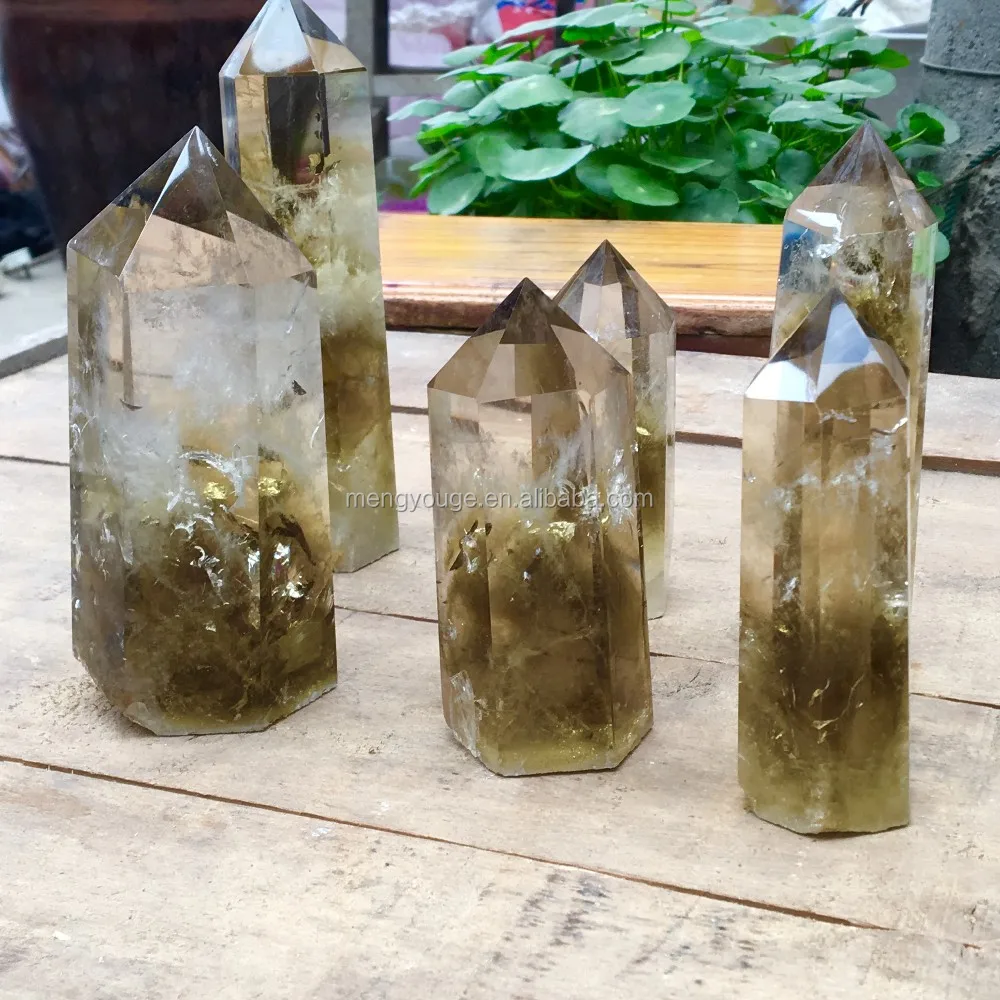 Wholesale Healing Natural Clear Topaz Quartz Crystal Column /point ...