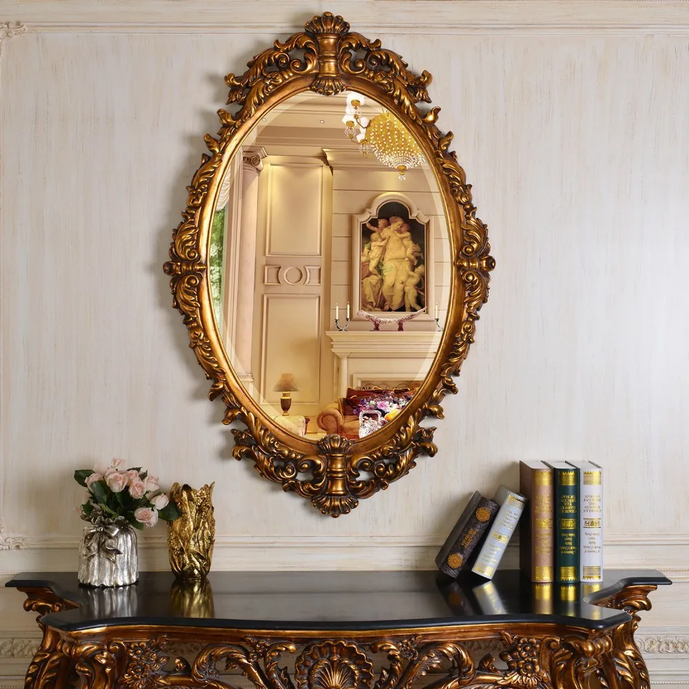 Pu608 European Style Framed Wall Mirror Decorative Buy Framed Wall
