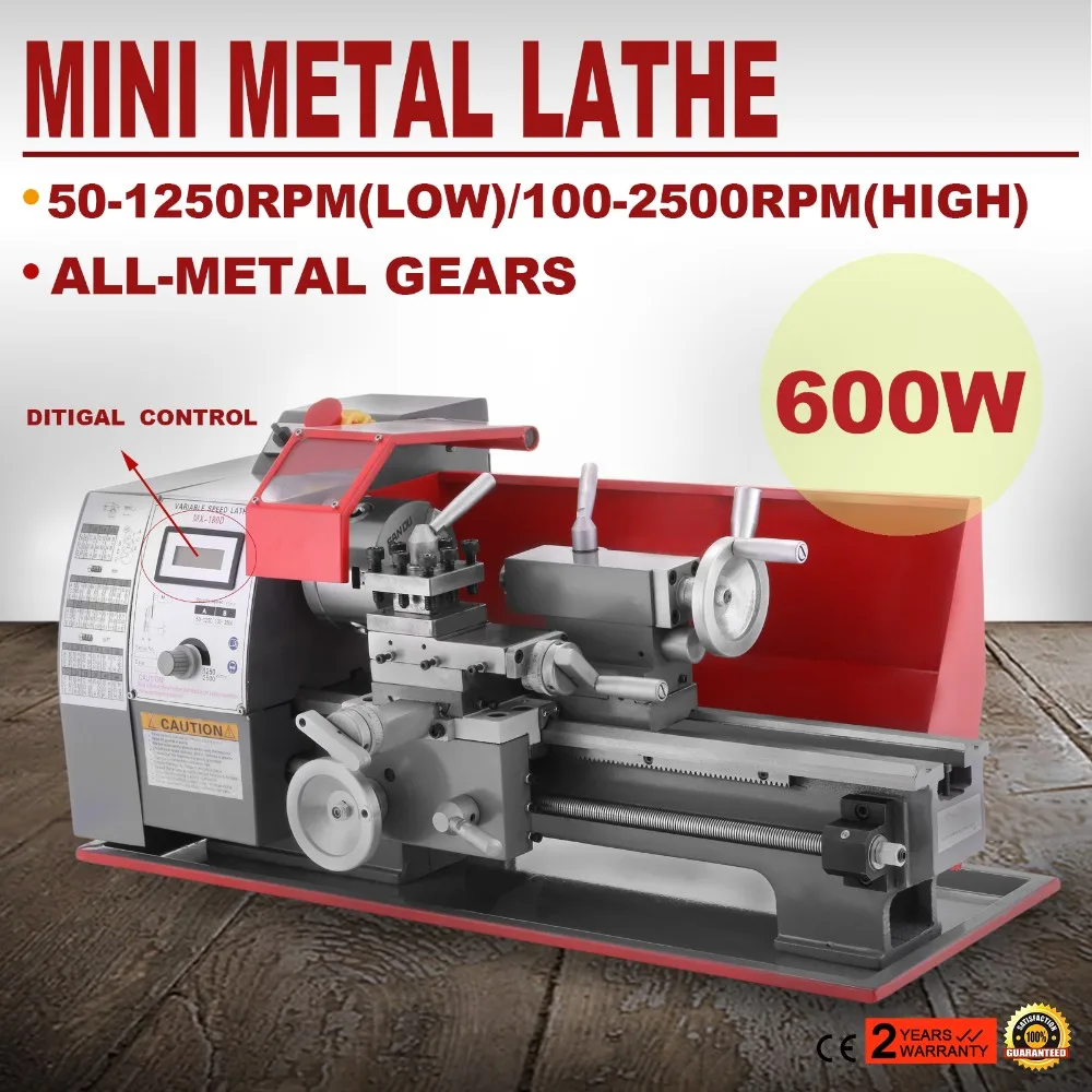600w 180cc Semi Automatic Lathe Machine Mini High Precision