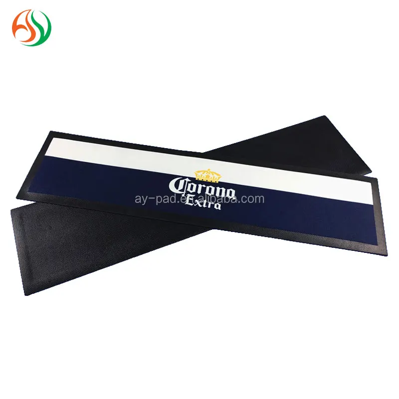 Ay Oem Designs Bar Beer Drip Mat Silicone Bar Mat Bordered Bar Runner