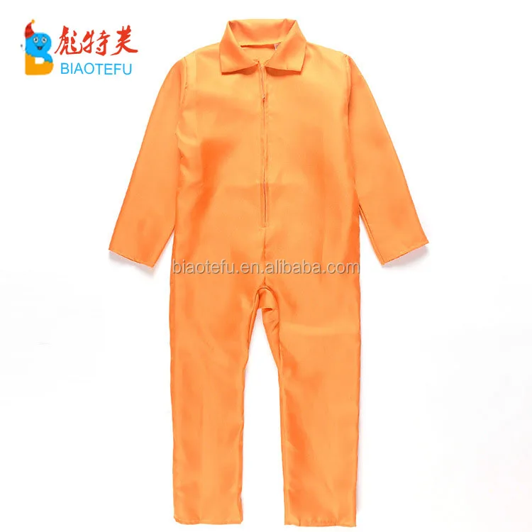 Cheap Kids Orange Prison Jumpsuit Cosplay Costume Buy Instock