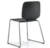 sled base dining chair stackable plywood chair design