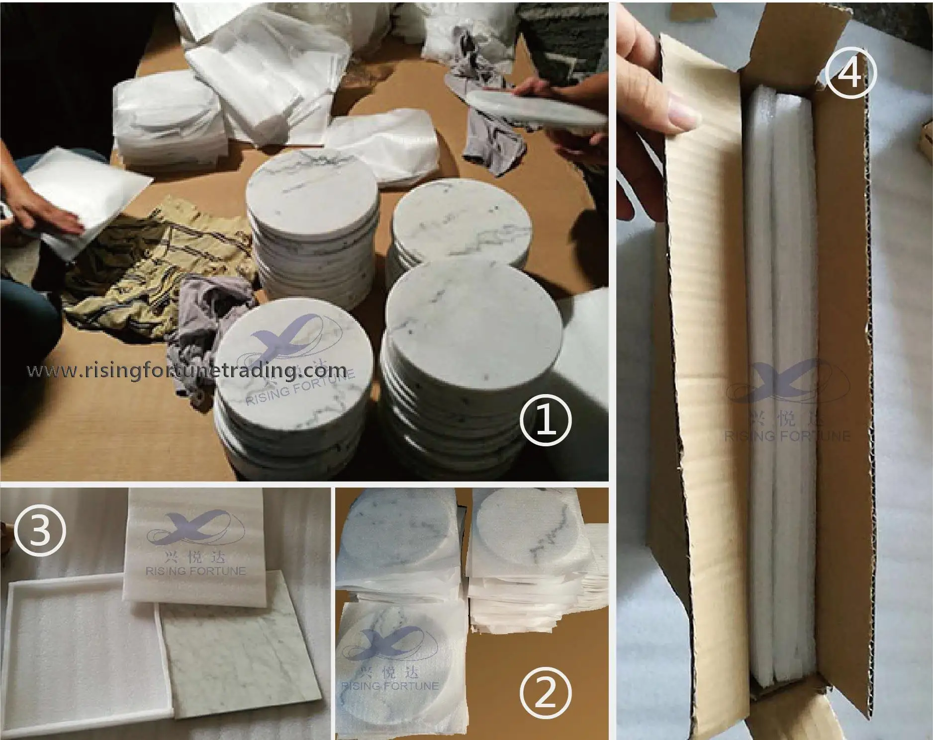 marble pastry packing