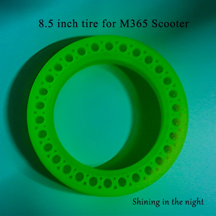 8.5" For Xiaomi M365 Electric Scooter Luminous Fluorescent Solid Wheel Tyre Tire 