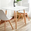 7 colours plastic chair&table with wood legs furniture wholesale price
