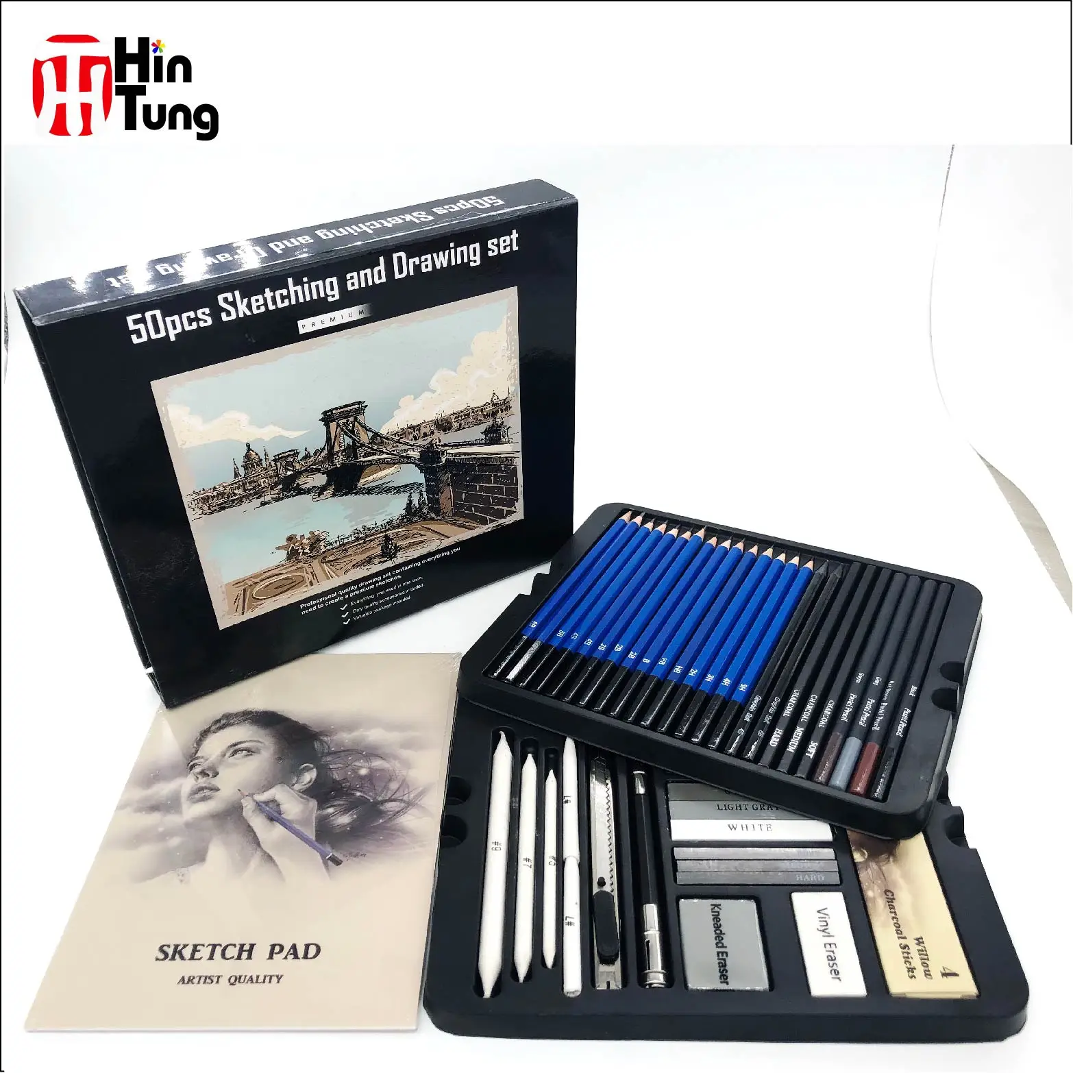 50pcs Sketching And Charcoal Pencil Drawing Set Buy Drawing Set
