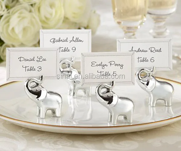 Wedding Gold Lucky Elephant Place Card Holders Buy Gold Lucky