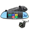 7 inch Capacitive Android car GPS Navigator Quad Core 8GB car DVR dash cam dual cameras 1080P record free maps