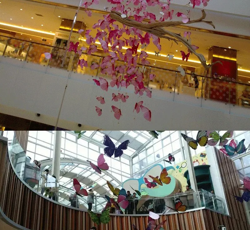 Custom Commercial 30 120cm Large Hanging Butterfly For Spring Decoration View Large Butterfly Decoration Spring Decoration Sunrise Product Details